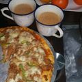 Khalida Misbah's cooksnap of when they made Chicken cheese pizza.