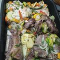 El cooksnap de Paula Suñé cuando hizo Pollo al horno con verduras.