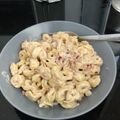 El cooksnap de LaRatatouille cuando hizo Tortellini de carne a la crema con jamón y Parmesano.