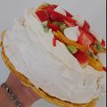 El cooksnap de Eva cuando hizo Pavlova mix Osvaldo Gross y P.Lambertini.