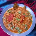 Diya Sawai का कुकस्नैप जब उन्होंने जैन सेव टमाटर की सब्जी (Jain sev tamater ki sabzi recipe in Hindi) बनाया था।
