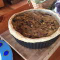 El cooksnap de Gabriel Martínez Vallejos cuando hizo Quiche de cebolla, choclo y champiñones.