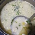 El cooksnap de cocina cuando hizo Sopa de queso con papa y fideo (Sopa Ecuatoriana).