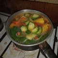 El cooksnap de Aracelli cuando hizo Sopa de verduras con fideos.