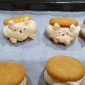 呂詩詩 的 超可愛「白熊馬林糖夾心餅乾」捨得吃嗎！？ cooksnap