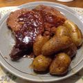 El cooksnap de Lidia Bragazzi cuando hizo Pecho o costillas de cerdo a la miel mostaza.