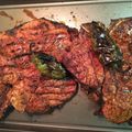 Brian Wilson's cooksnap of when they made steak marinade.