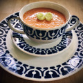 El cooksnap de Arianne cuando hizo Gazpacho andaluz.