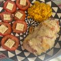 El cooksnap de Marielys Acosta cuando hizo Pechuga de pollo con tocino 🥓 y queso 🧀.