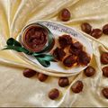 il rosso rubinian quando ha preparato Crema spalmabile alle castagne e cioccolato