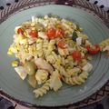 El cooksnap de Romina Daveri cuando hizo Ensalada fría con fideos.