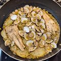 El cooksnap de Francisco cuando hizo Cazuela de colas de rape, almejas y gambas.