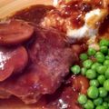 Kristina's cooksnap of when they made Salisbury steak with gravy. Knock your socks off good. Simple..