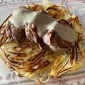 El cooksnap de NCC cuando hizo Solomillo De Cerdo Con Salsa Roquefort Y Patatas Rosti.