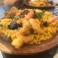 El cooksnap de Sonia cuando hizo Paella de Mariscos.