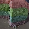 Cooksnap dari Ukhty Ais untuk resep Bolu Kukus Pelangi/Rainbow Cake