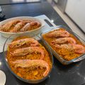 El cooksnap de Rocio cuando hizo Fideuá con fideos de cabello de ángel al horno.