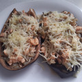 El cooksnap de MaryGlory cuando hizo Berenjena rellena de salmón a la soja.