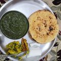Parvinder kaur का कुकस्नैप जब उन्होंने मक्का और आलू का पराठा (makka aur aloo ka paratha recipe in Hindi) बनाया था।
