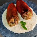 El cooksnap de Cristina Franck cuando hizo Pimientos rellenos.