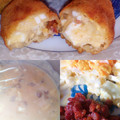 El cooksnap de 🍴🍖mariaGL🍜🥂 cuando hizo Croquetas de chorizo y huevos fritos.