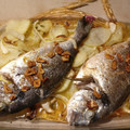 El cooksnap de Eloy Valdera Carrasco cuando hizo Dorada al horno.
