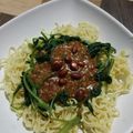 Cooksnap dari Elmi Kitchen_354 untuk resep Rujak mie Kangkung (khas Betawi)