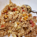 El cooksnap de Maria Jose Forti cuando hizo Wok con arroz yamaní y vegetales.