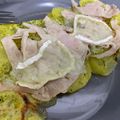 El cooksnap de Sarai Crespo Delgado cuando hizo Patata con pavo y queso de rulo de Cabra con Lékué.