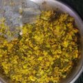 Amir Khan का कुकस्नैप जब उन्होंने मूली की भुर्जी (Mooili ki bhurji recipe in hindi) बनाया था।
