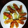 El cooksnap de sergio varea cuando hizo Tempeh a la plancha con ensalada mixta y naranjas.