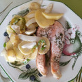 El cooksnap de Estefania Martinez cuando hizo Salmón al horno con patatas panaderas.