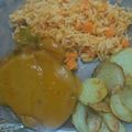 El cooksnap de Itzel Cervantes cuando hizo Chuletas de cerdo en salsa de mango.