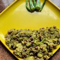 স্বর্নাক্ষী চ্যাটার্জি 's cooksnap of when they made চিচিঙ্গা চেছকি(Chhinga chenchki recipe in Bengali).
