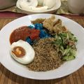 Cooksnap MaRulez Arif semasa beliau membuat Nasi Kerabu Biru.