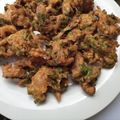 Anamta Azeem's cooksnap of when they made Palak Pakoray.