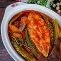 Cooksnap Norashikin Rahmat semasa beliau membuat Asam Pedas Melaka.
