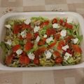 El cooksnap de Reyes Salgueiro cuando hizo Ensalada de salmón con queso feta, tomatitos cherry y lechuga.
