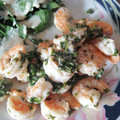 El cooksnap de Lissette cuando hizo Camarones al cilantro y limón.