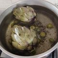 El cooksnap de Omar Rodriguez cuando hizo Alcauciles con aceite y limón 🍋.