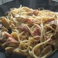 El cooksnap de rober_rd cuando hizo Espaguetis con bacon y alcachofas.