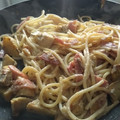 El cooksnap de rober_rd cuando hizo Espaguetis con bacon y alcachofas.