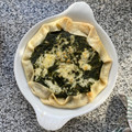 El cooksnap de Vicky Aldazabal cuando hizo Tarta de espinaca y salsa blanca.