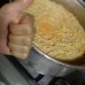 El cooksnap de Kaori Ueda cuando hizo Spaghetti rojo.