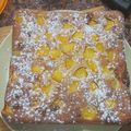 El cooksnap de Ari Rodriguez cuando hizo Pastel de melocotón en almíbar y dulce de leche, “sin gluten”.
