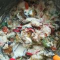 El cooksnap de Nico Leguizamon cuando hizo Vegetales con salsa blanca y fideos.
