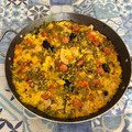 El cooksnap de Grace M cuando hizo Paella valenciana.