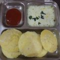 Sushma Sachin Sharma's cooksnap of when they made Idli sambar n coconut chutney.