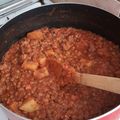 El cooksnap de Fernando Guillade cuando hizo Guiso de lentejas.