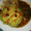 Nanaa sachida's cooksnap of when they made Mokimo meat stew and steamed cabagge.